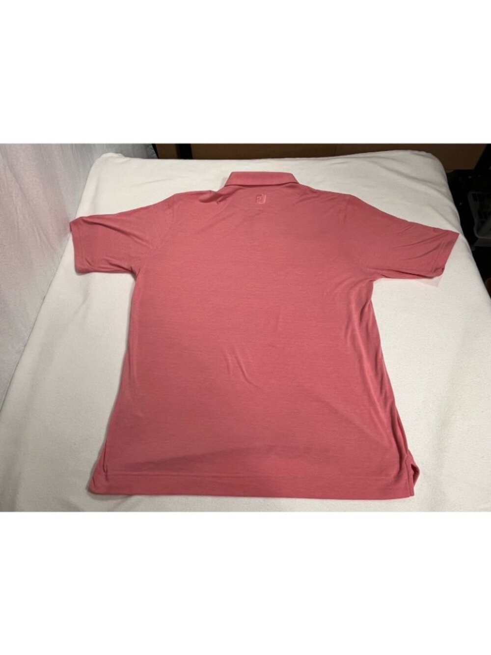 FootJoy FJ Athletic Fit Golf Polo Mens Pink Short Sleeve Pocket Shirt - Picture 10 of 14